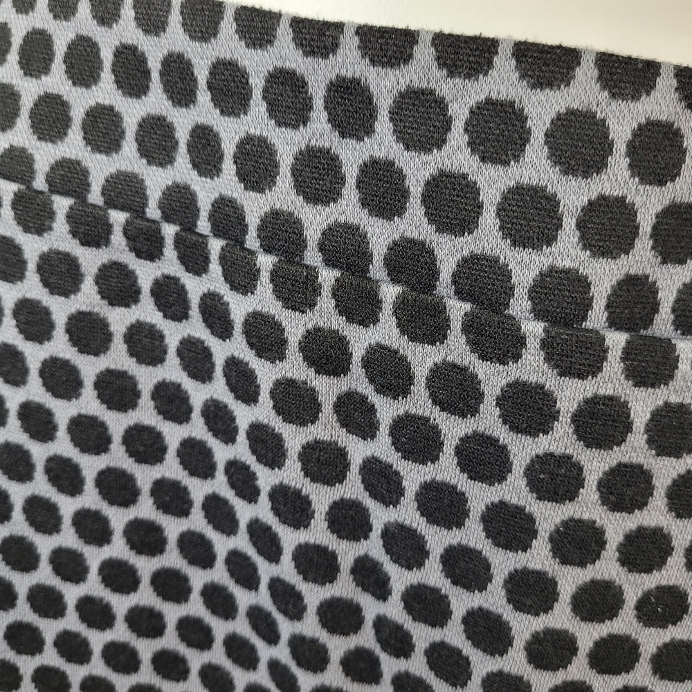 Gap A Line Short SKIRT Womens Size XXL Gray Black Polka Dots Back Zip - Picture 12 of 16